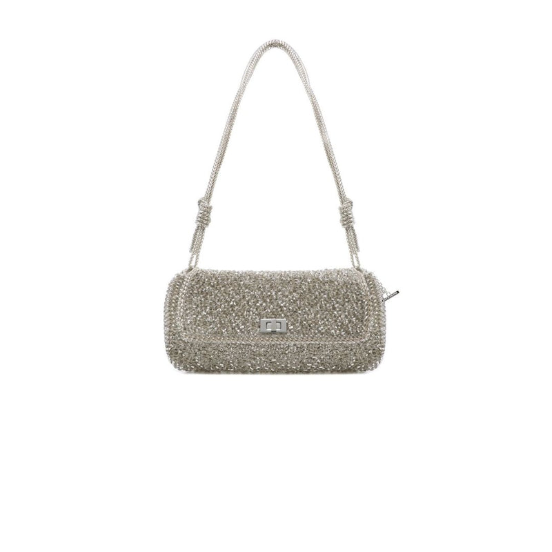 ANTEPRIMA_WIREBAG_Lucchetto_II_PB26SA14M2_Crossbody_Bag_silver-khaki_Medium_front
