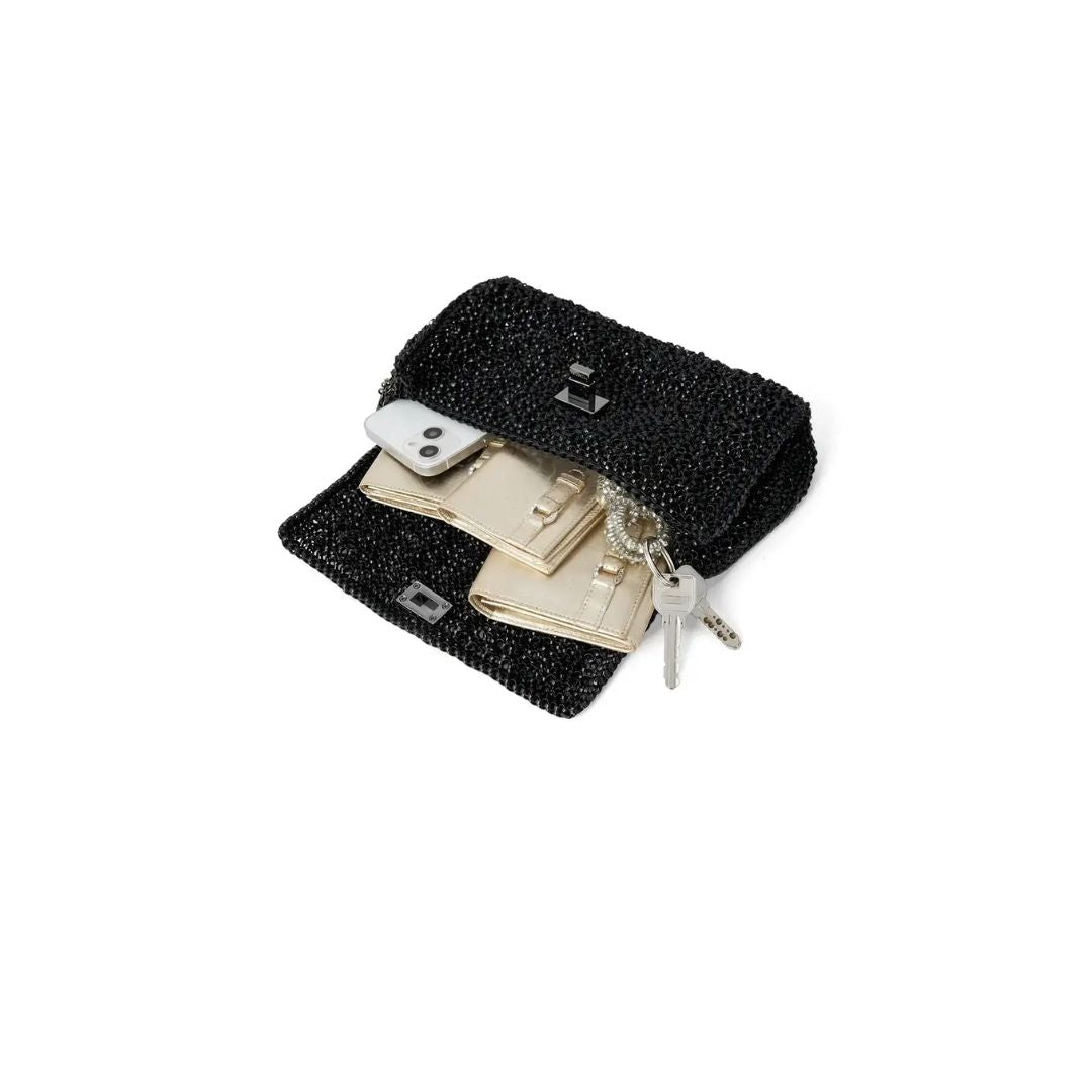 WIREBAG Lucchetto-II PB26SA14M2 Crossbody Bag solid-black Medium inside